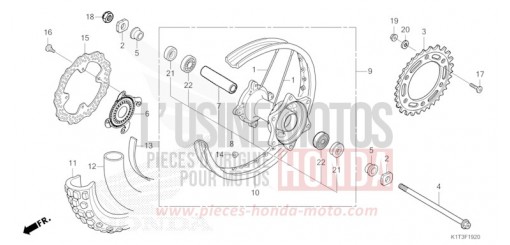 REAR WHEEL CRF300LRAM de 2021